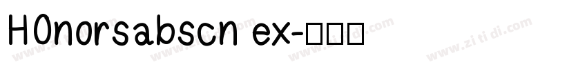 HOnorsabscn ex字体转换